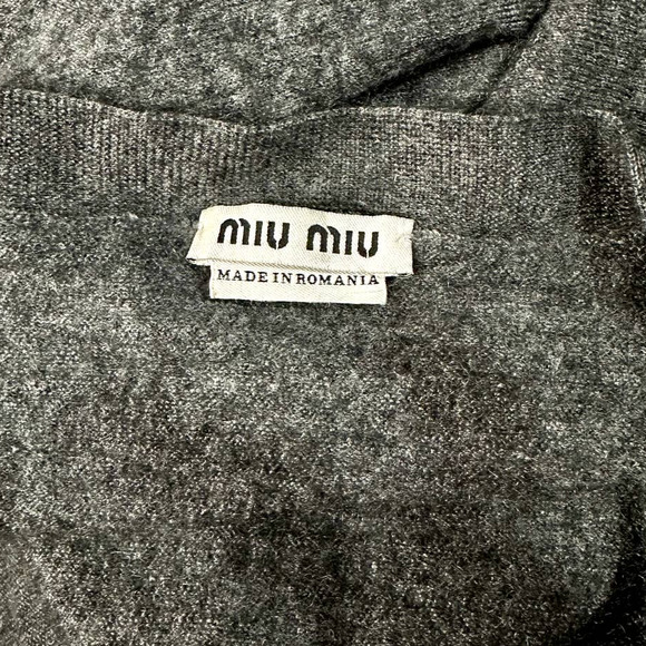 Miu Miu Gray Women's Cardigan - Picture 3 of 16